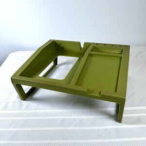 Vintage Rubbermaid Desk Organizer Avocado Green Mid Century Office Caddy MCM